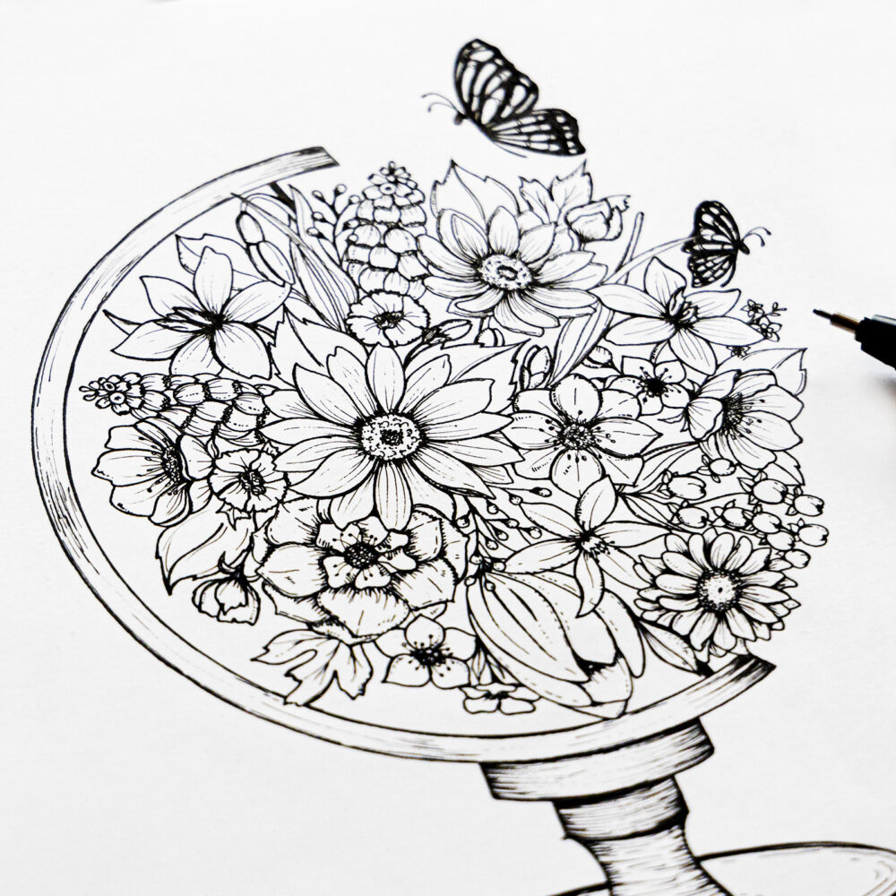 ARISTO Pigmentliner Zeichnung: Gina Beer