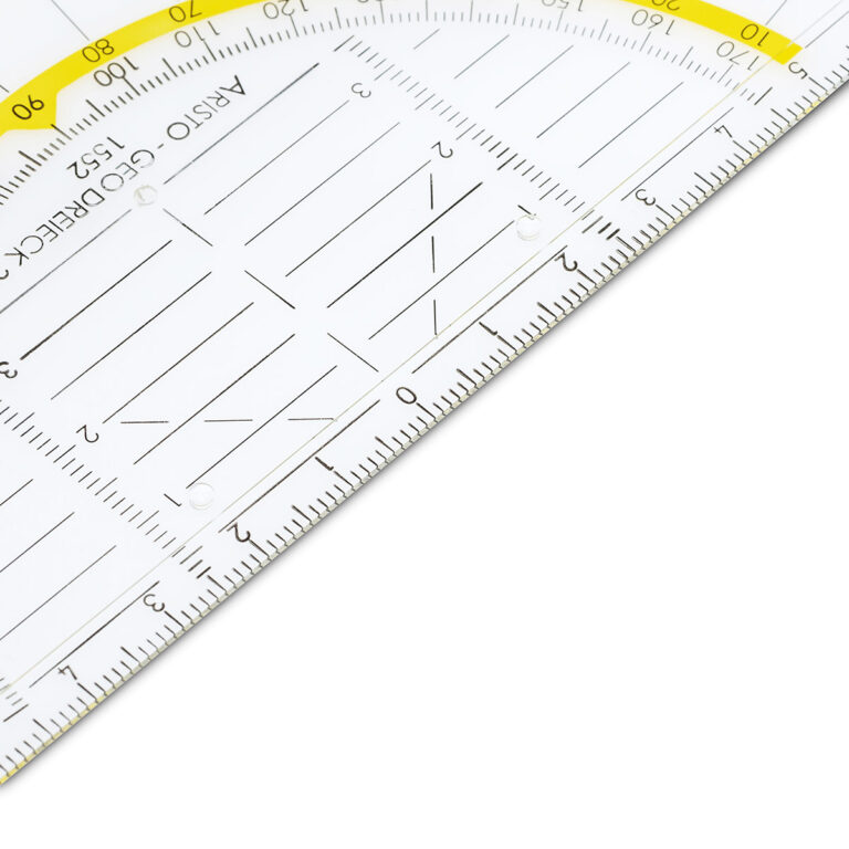 4er Set Geodreieck Aus Kunststoff (16 Cm) – Transparentes Lineal Für Schule & Büro