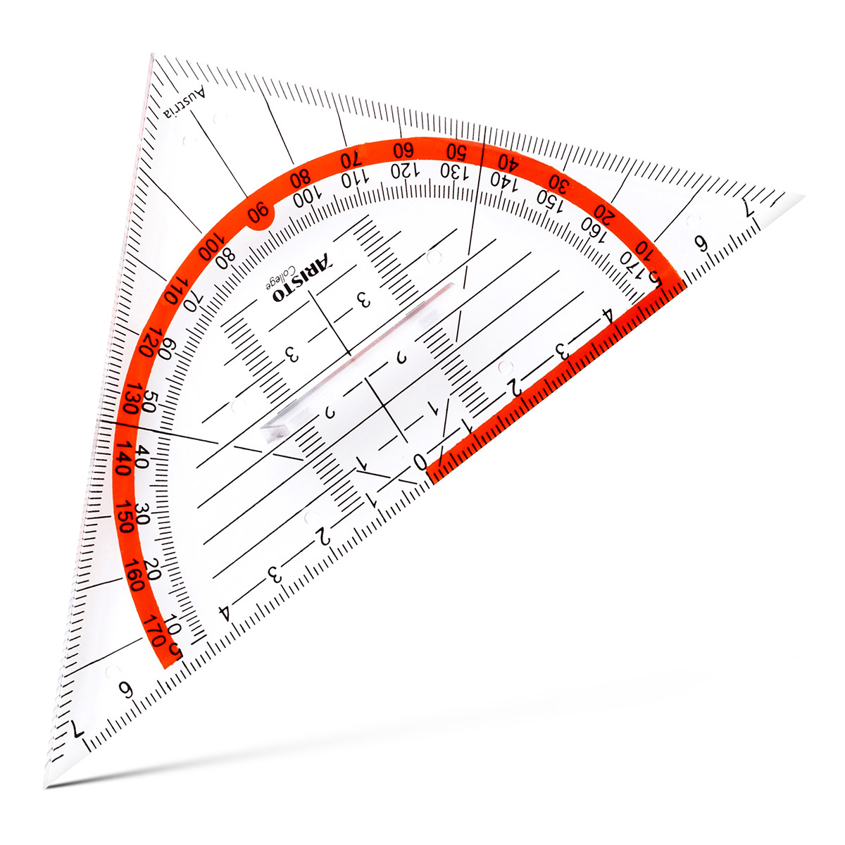 Geometrie-Dreieck klein Kunststoff 16cm transparent - Herlitz