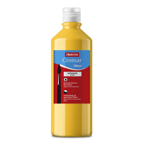 Cromar Flüssigfarbe, mittelgelb